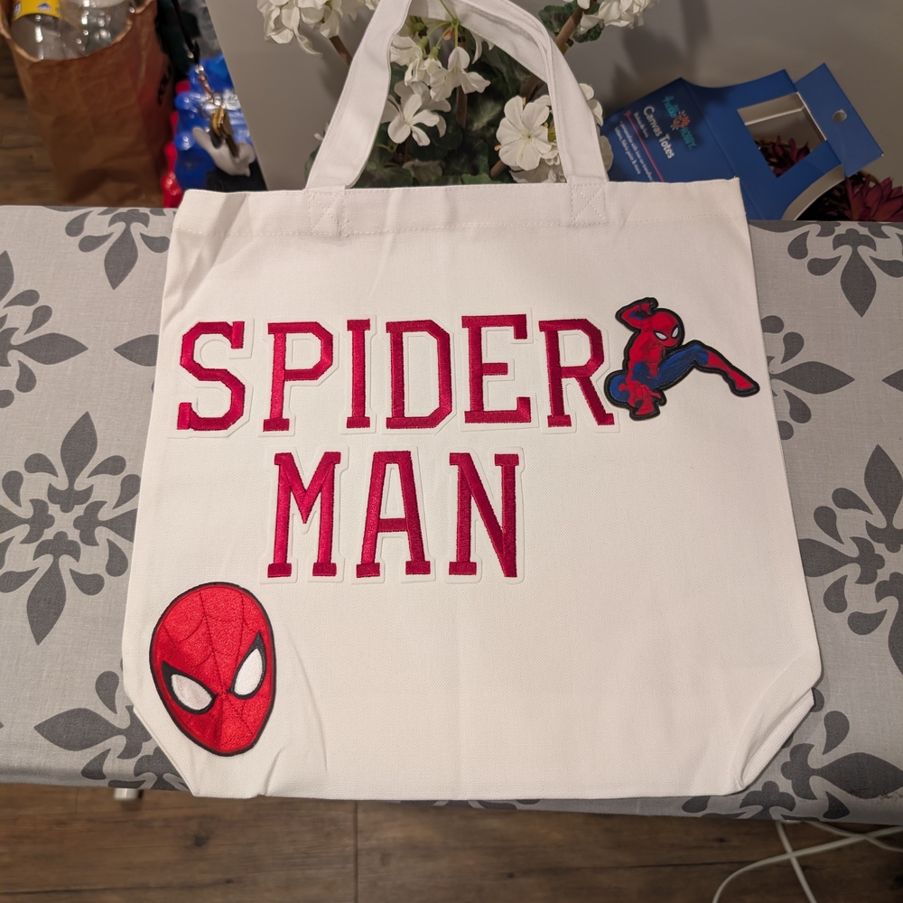 Spider-Man White Tote Bag